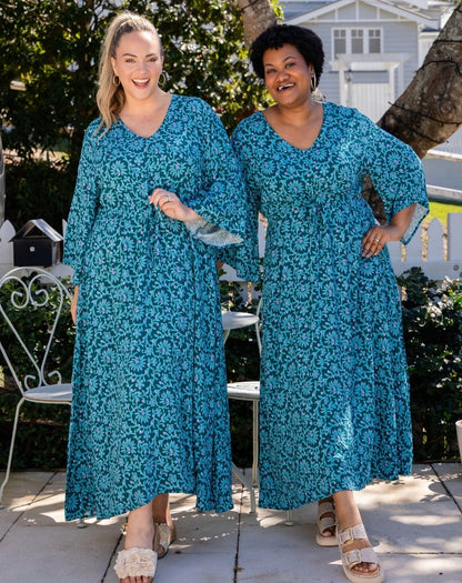 Zoe Dress With Pockets - Boheme Blue