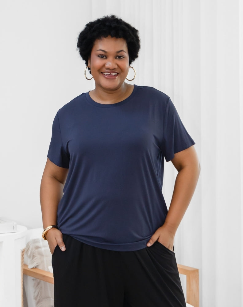 Bamboo Classic Tee - Navy