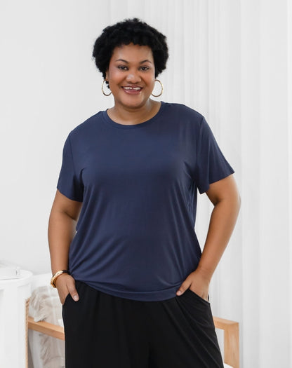 Bamboo Classic Tee - Navy