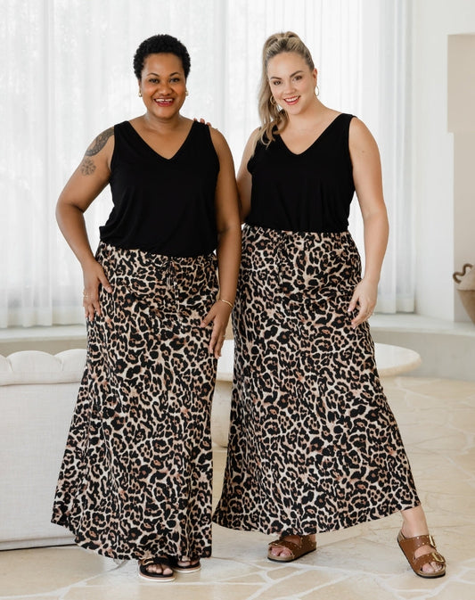 Chloe Bias Skirt - Leopard