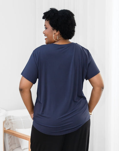 Bamboo Classic Tee - Navy