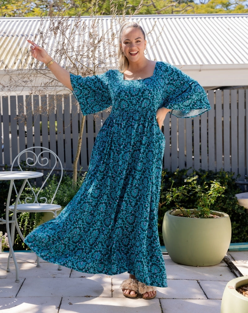 Kalani Dress - Boheme Blue