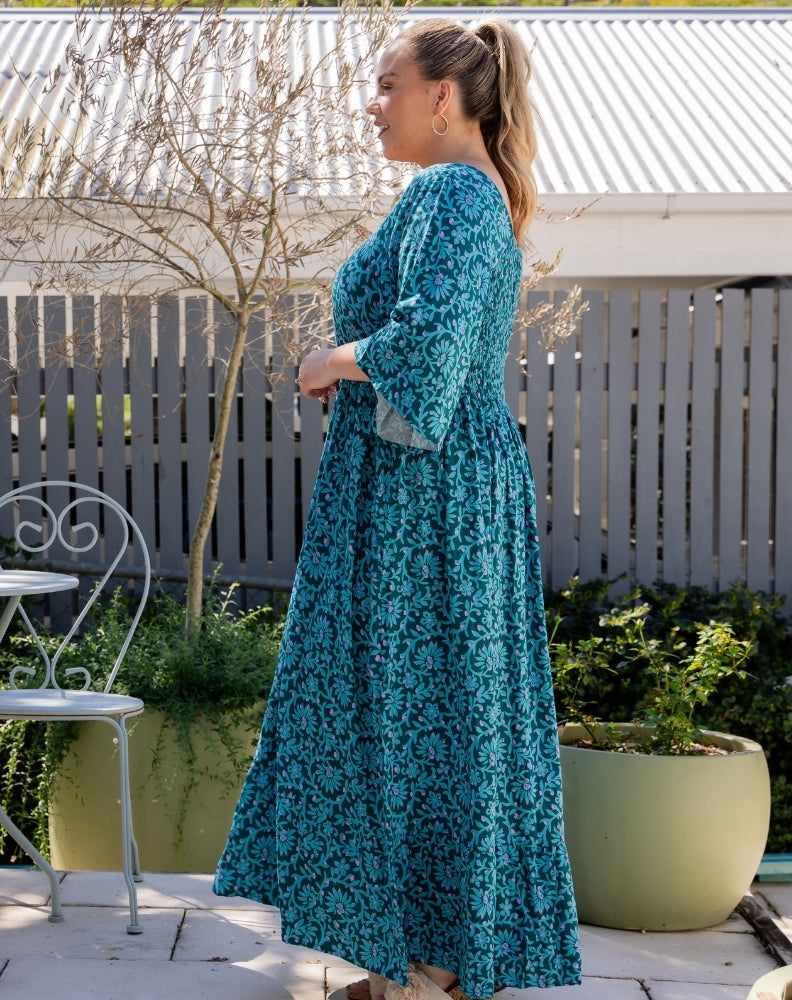 Kalani Dress - Boheme Blue