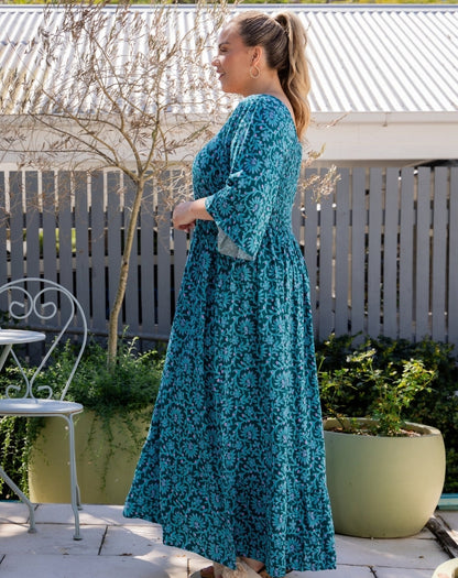 Kalani Dress - Boheme Blue