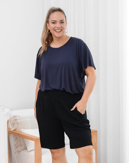 Bamboo Coastal Short - Black