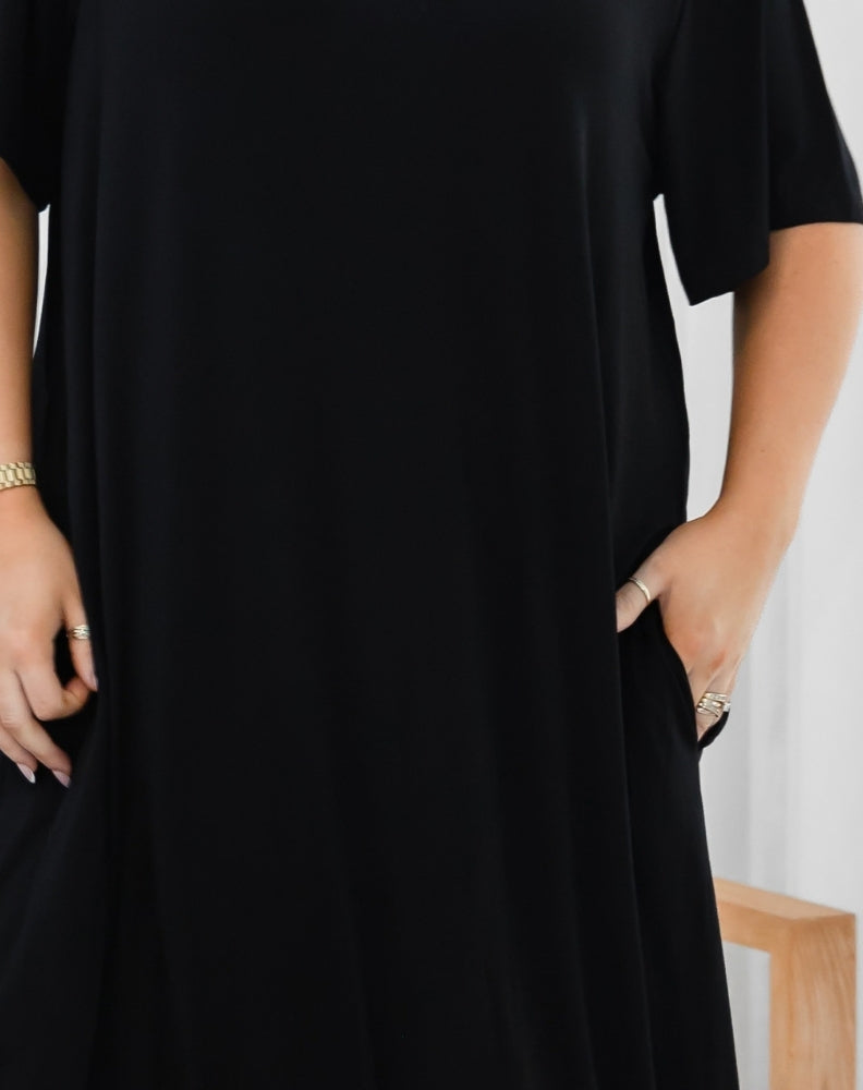 Bamboo Haley Dress - Black