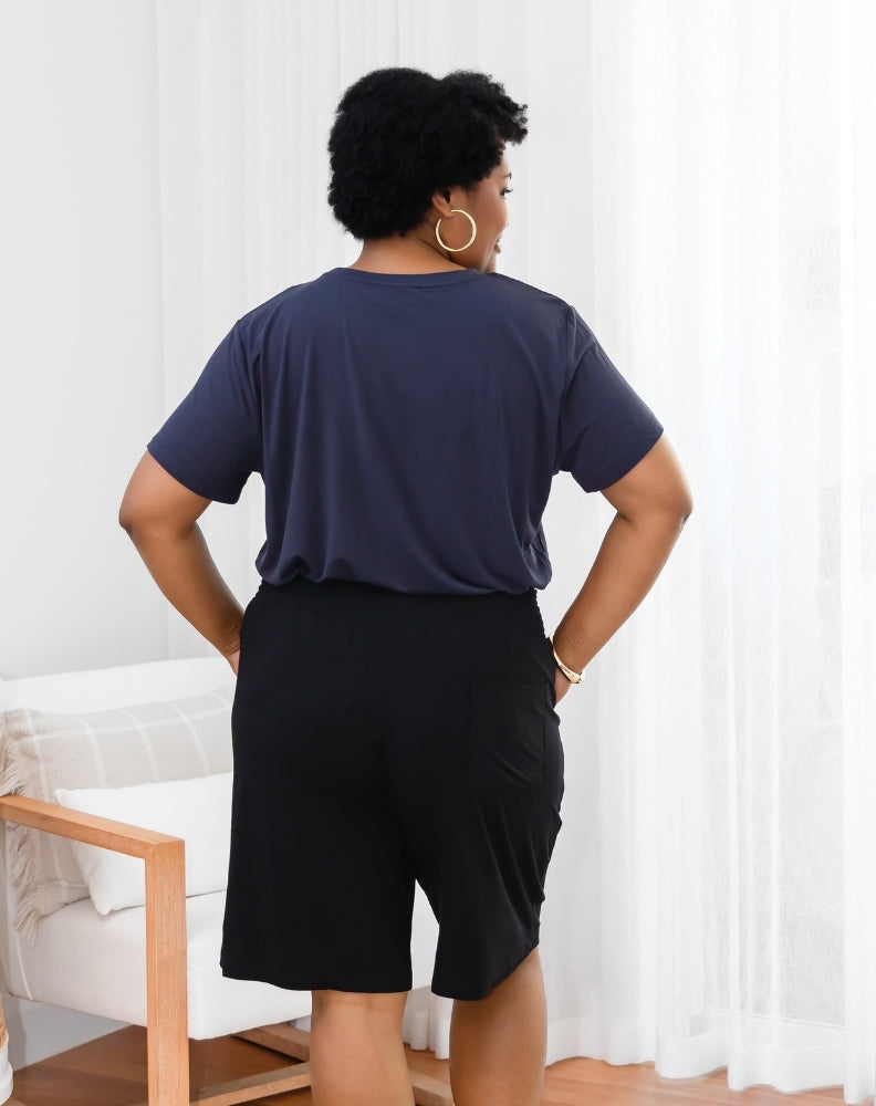 Bamboo Coastal Short - Black