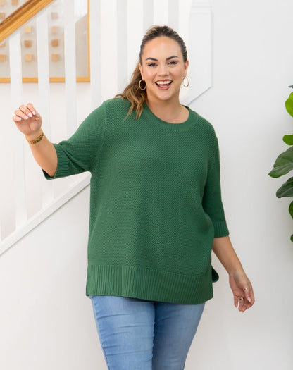Maisie Cotton Knit - Sage