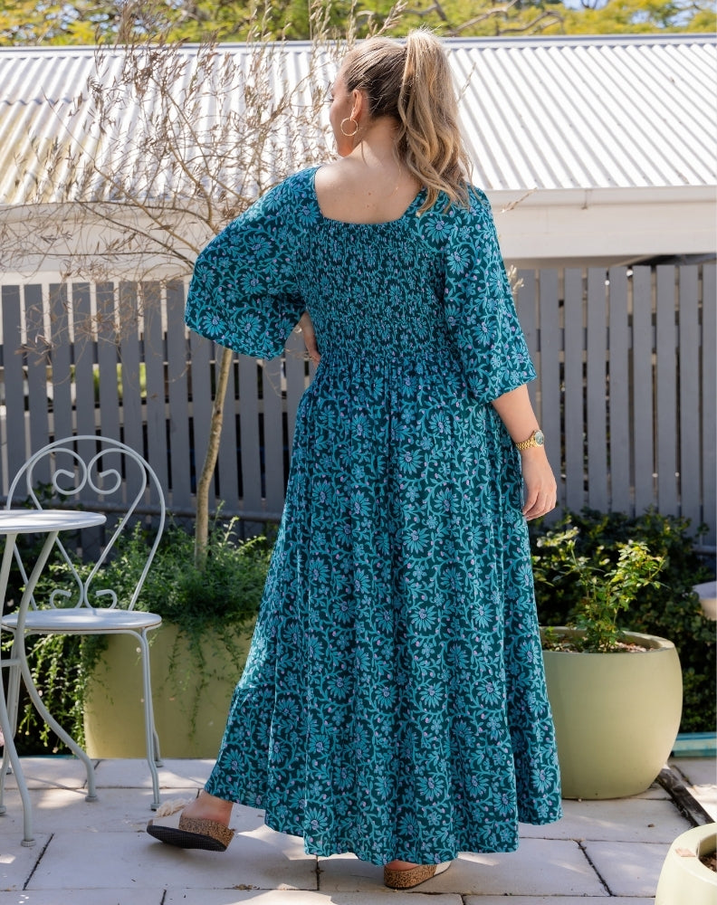 Kalani Dress - Boheme Blue
