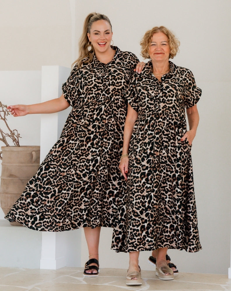 Elsie Dress - Leopard
