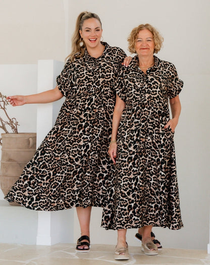 Elsie Dress - Leopard
