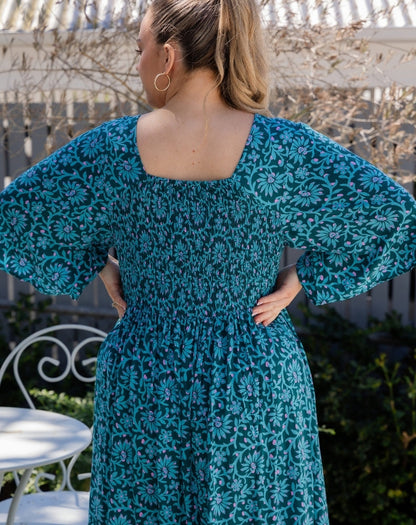 Kalani Dress - Boheme Blue