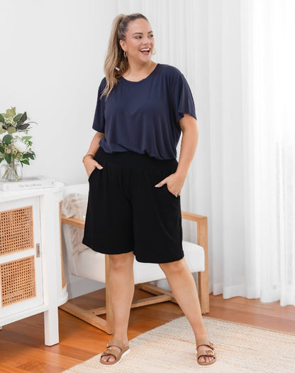Bamboo Coastal Short - Black