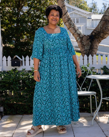 Kalani Dress - Boheme Blue