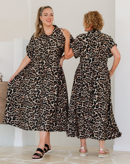 Elsie Dress - Leopard