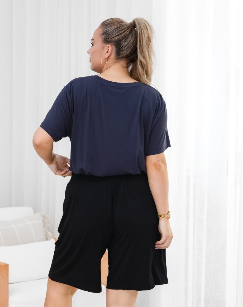 Bamboo Coastal Short - Black