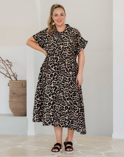 Elsie Dress - Leopard
