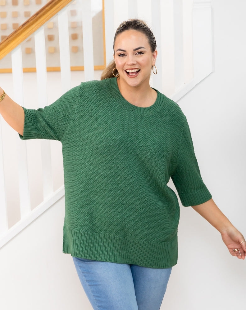 Maisie Cotton Knit - Sage