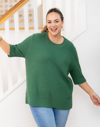 Maisie Cotton Knit - Sage