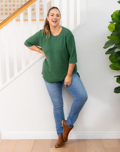 Maisie Cotton Knit - Sage