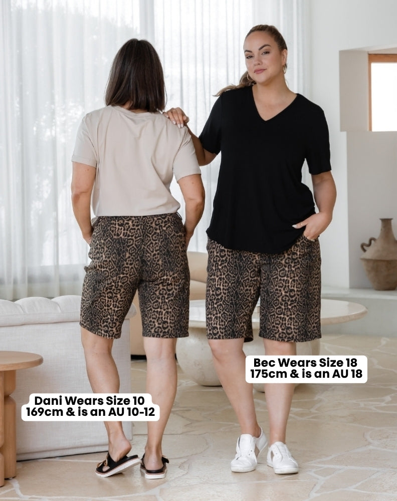 Bermuda Shorts - Leopard