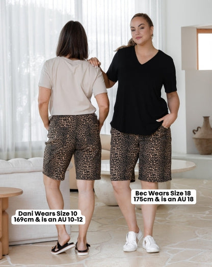 Bermuda Shorts - Leopard