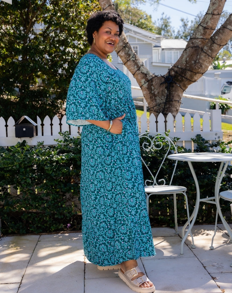Kalani Dress - Boheme Blue