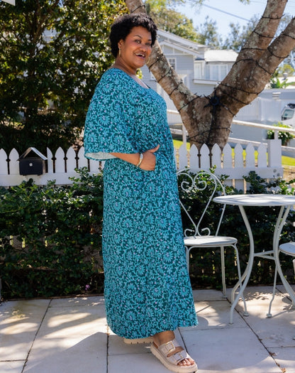 Kalani Dress - Boheme Blue