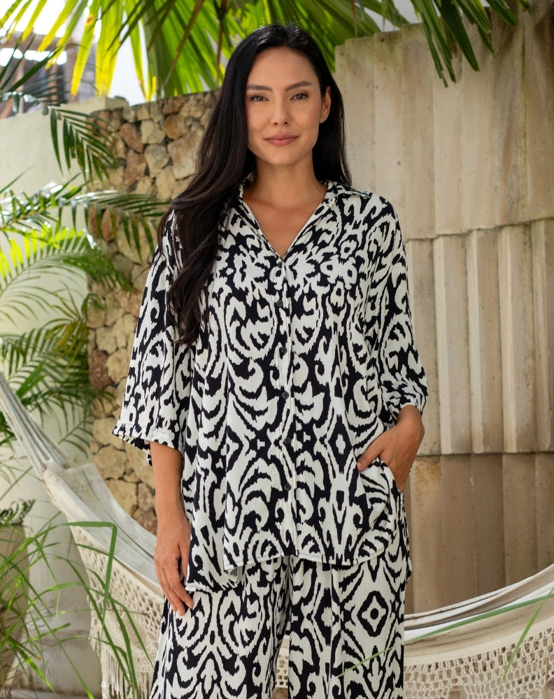 Millie Oversized Top - Tribal