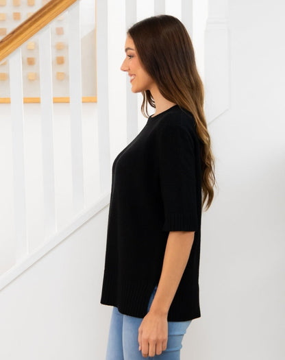 Maisie Cotton Knit - Black