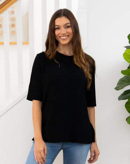 Maisie Cotton Knit - Black