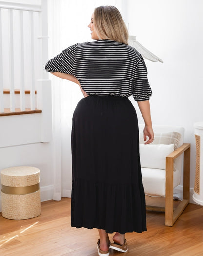 Danielle Maxi Skirt Black