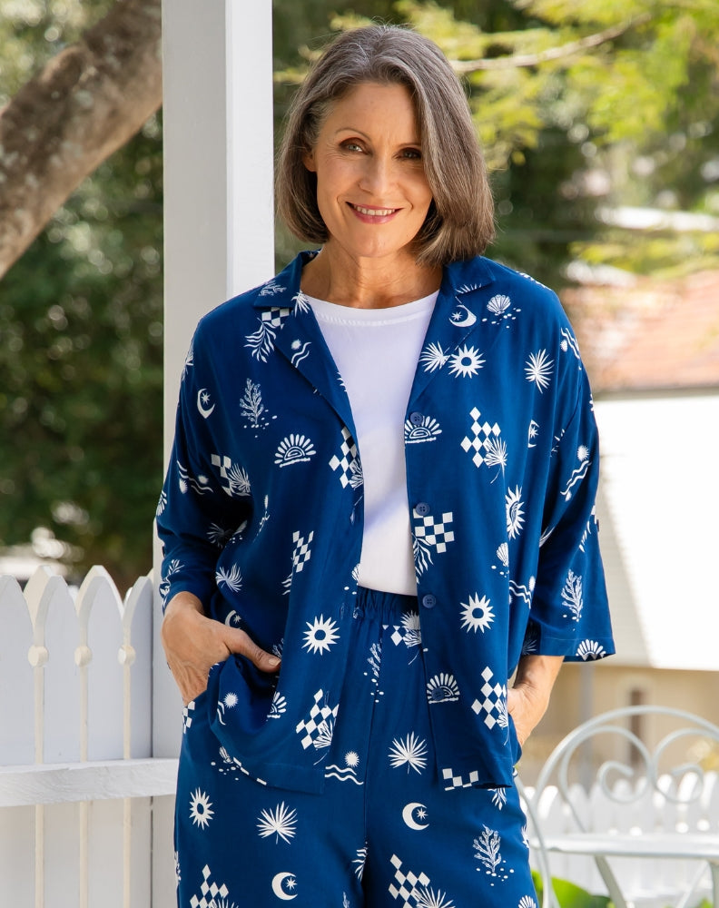 Luna Shirt - Blue Shells