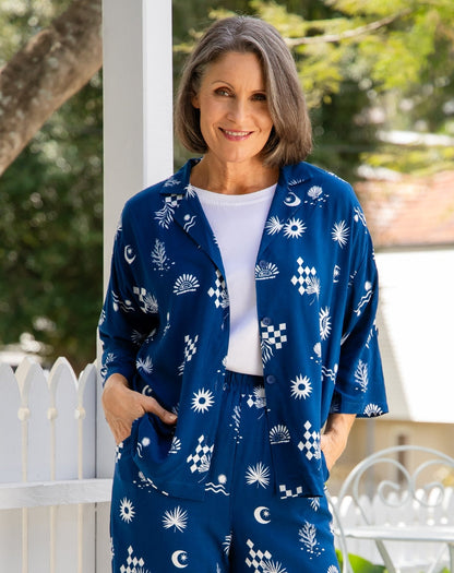 Luna Shirt - Blue Shells