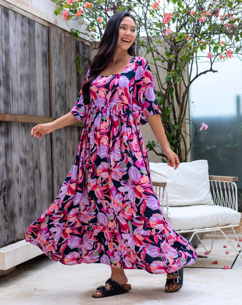 Kalani Dress - Lilac Floral