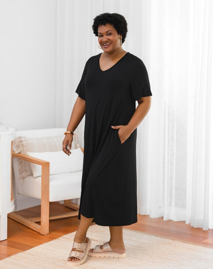 Bamboo Haley Dress - Black
