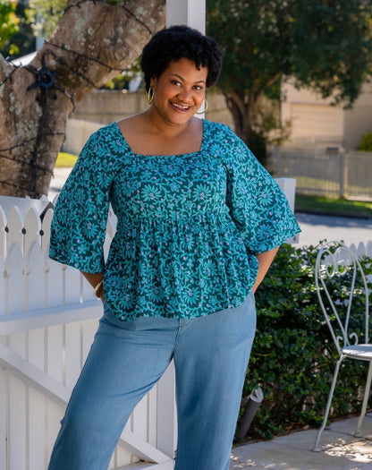 Kalani Top - Boheme Blue