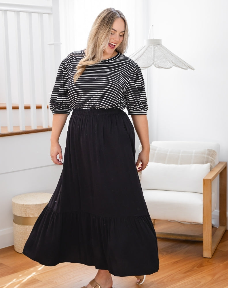 Danielle Maxi Skirt Black