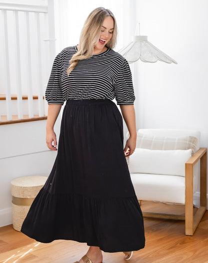 Danielle Maxi Skirt Black
