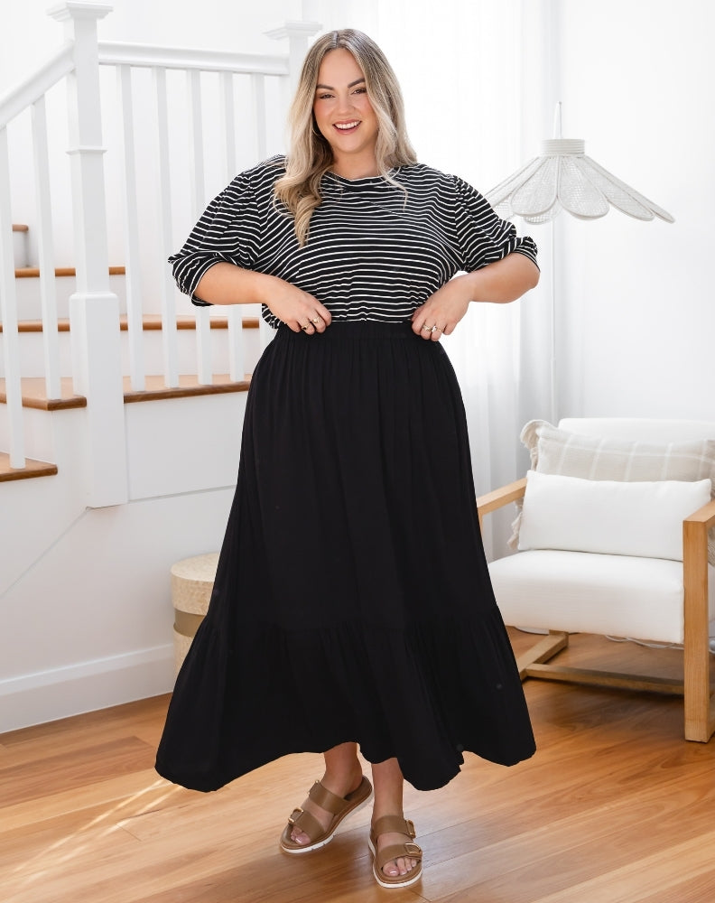 Danielle Maxi Skirt Black