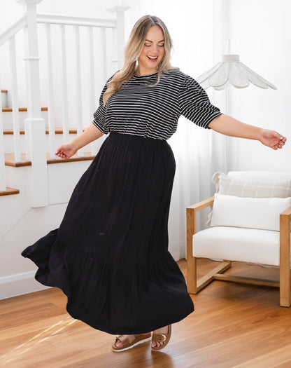 Danielle Maxi Skirt Black