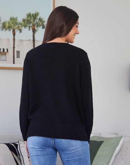 Maple Cotton Knit - Black