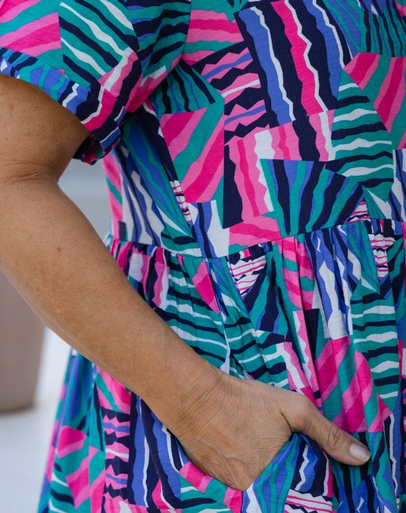 Amelia Dress - Kaleido Print