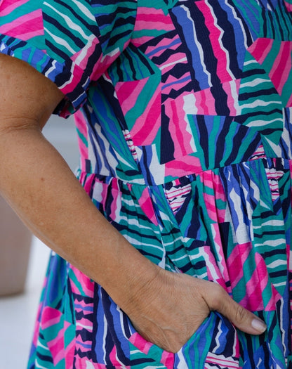 Amelia Dress - Kaleido Print