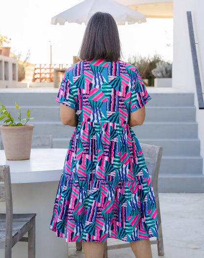 Amelia Dress - Kaleido Print