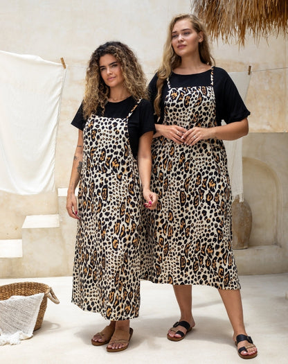 Apron Dress - Cheetah