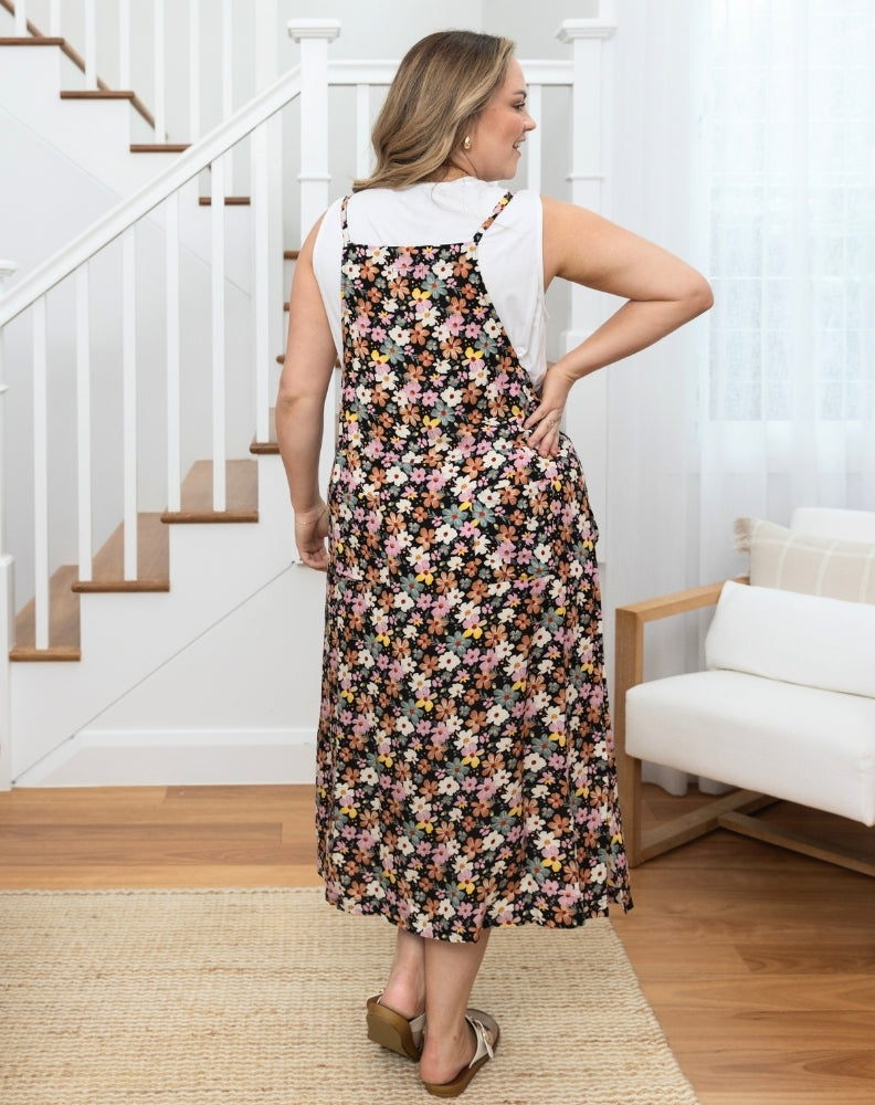 Apron Dress - Multi Daisy