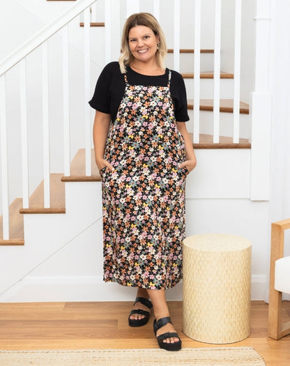 Apron Dress - Multi Daisy