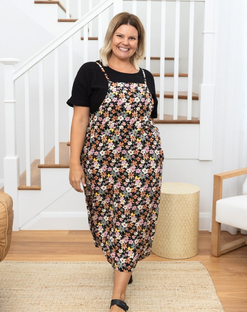 Apron Dress - Multi Daisy