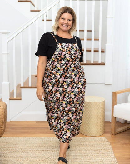 Apron Dress - Multi Daisy